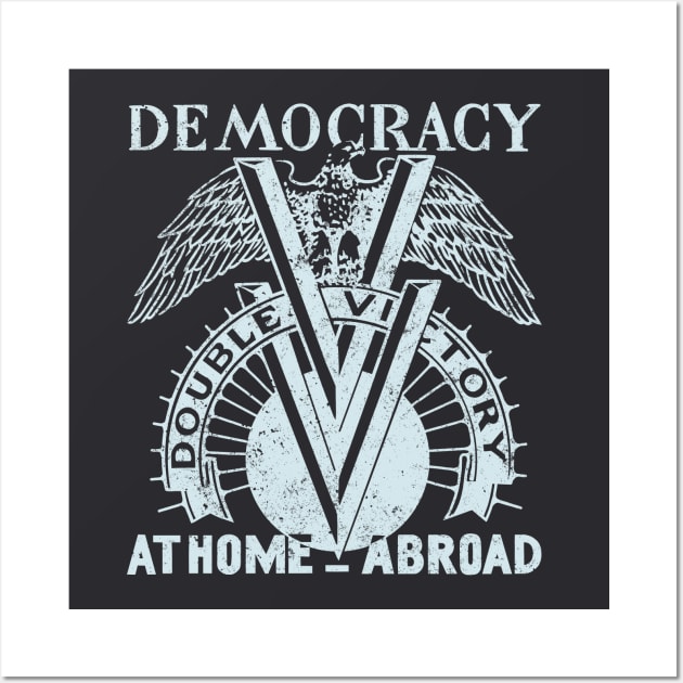 Democracy Double V - light Wall Art by ThirteenthFloor